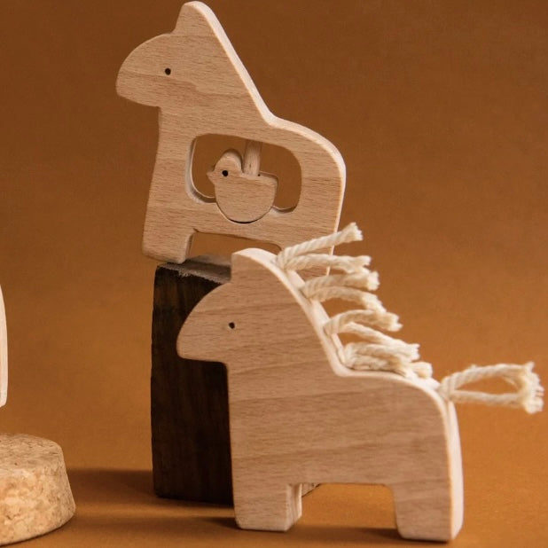 KMR Childwood - Wooden rattle Dada + Bird