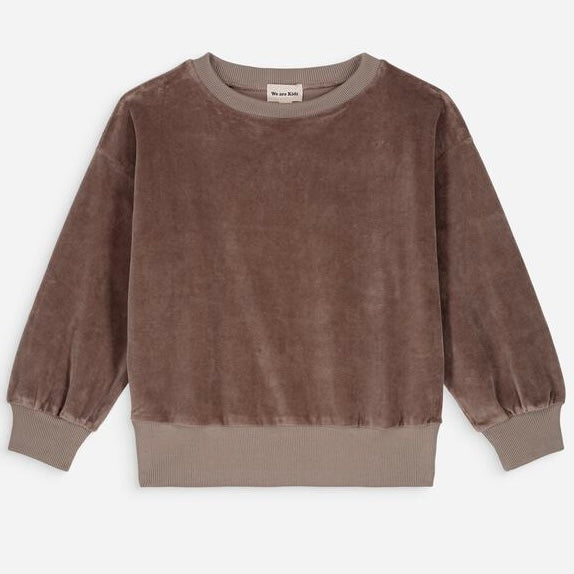 Sweater Nat velours taupe baby's