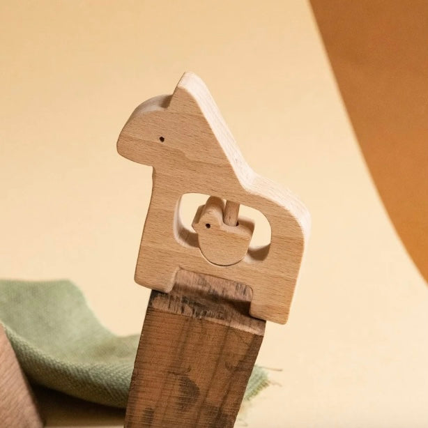 KMR Childwood - Wooden rattle Dada + Bird