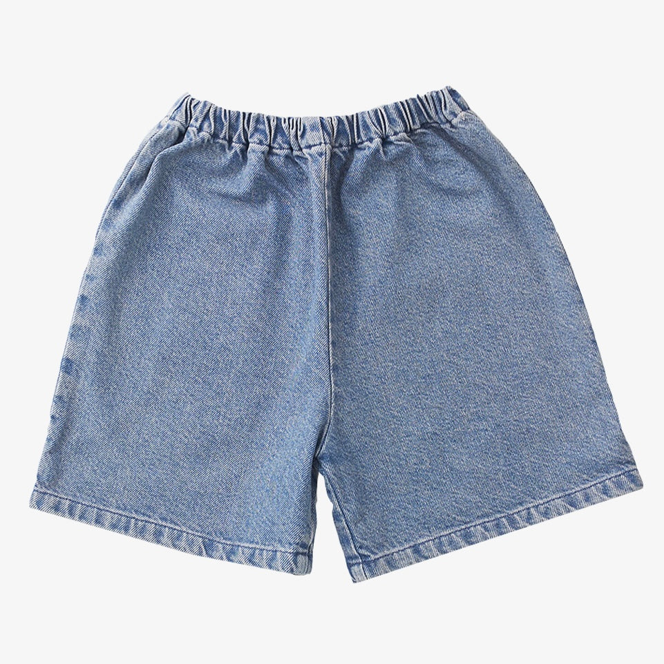 Short lichtblauw