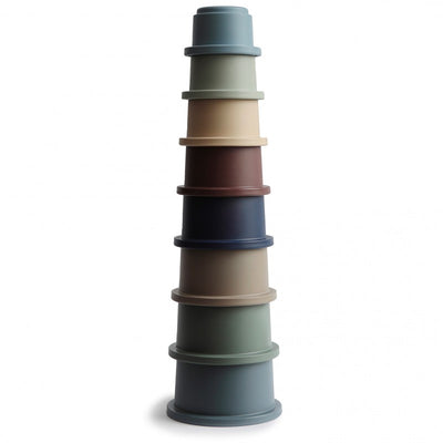 Stacking cups (set of 8) - multiple colours