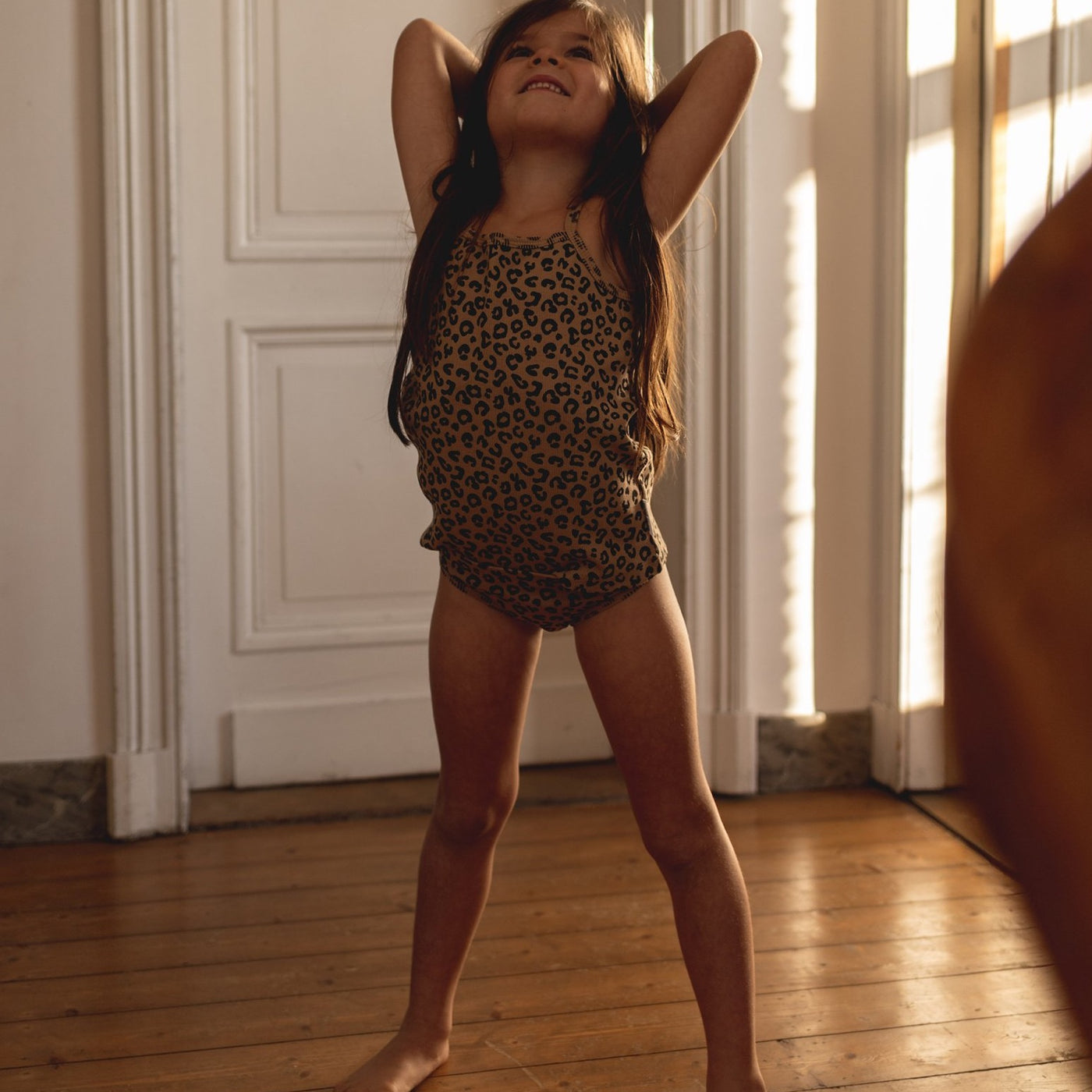 Maed for mini - Brown leopard undies girls / 2y & 3y