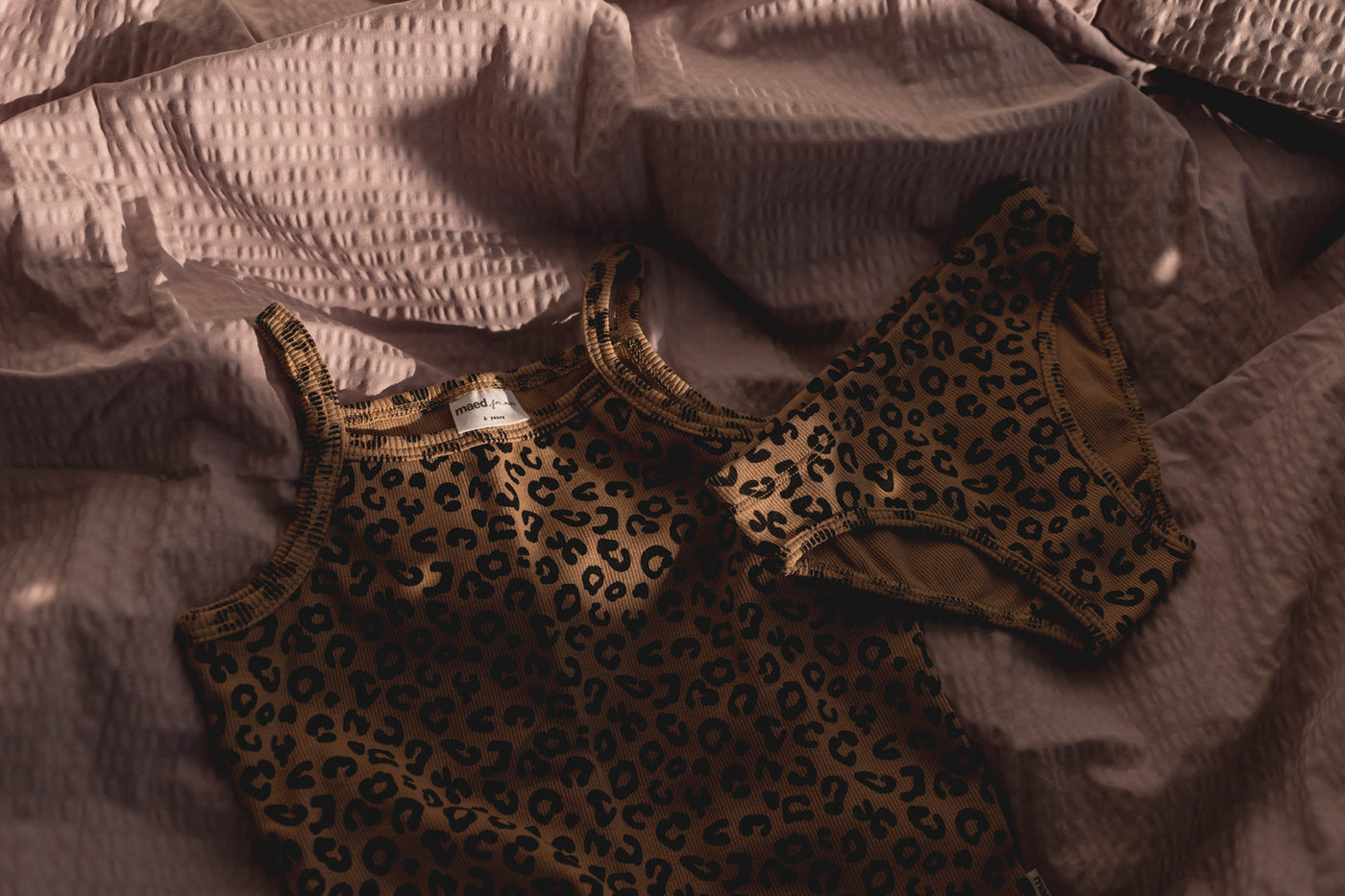 Maed for mini - Bruin luipaard ondergoed meisjes / 2j & 3j